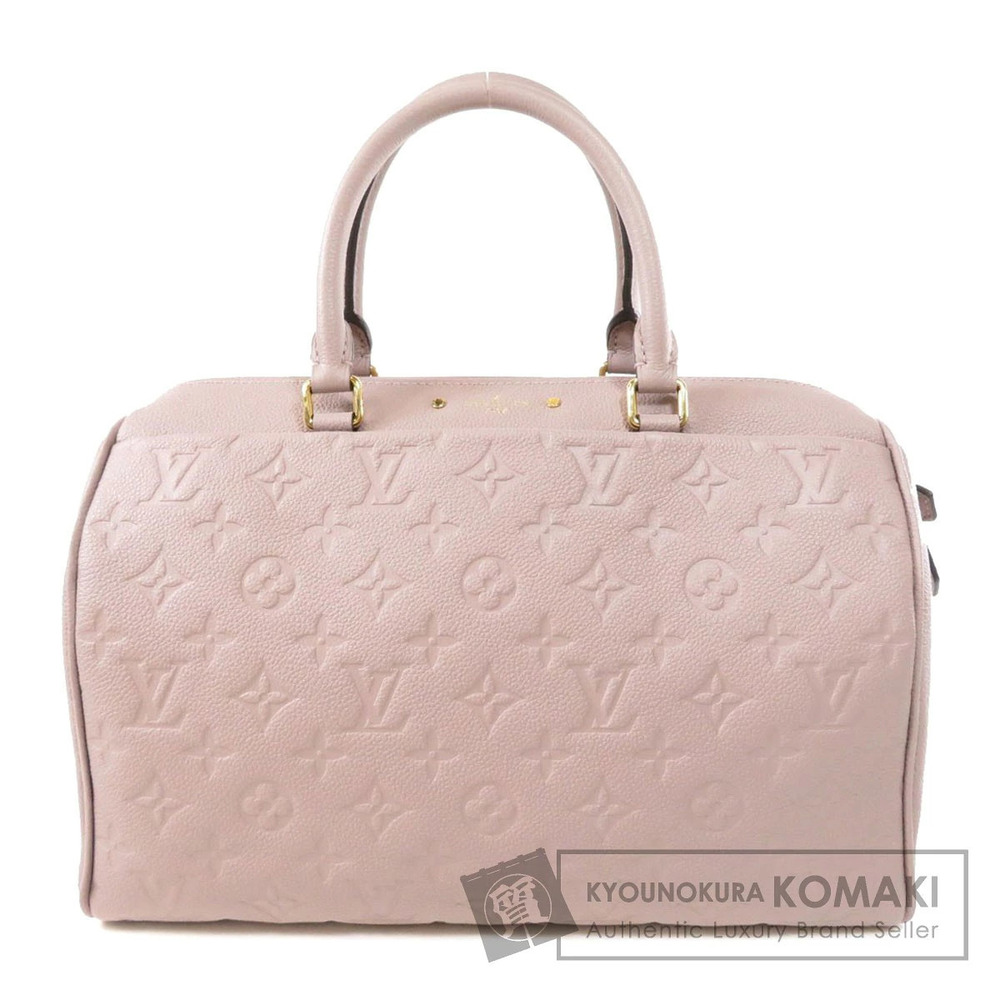 Louis Vuitton Speedy Bandouliere Empreinte 2Way Shoulder Bag Leather White Tan